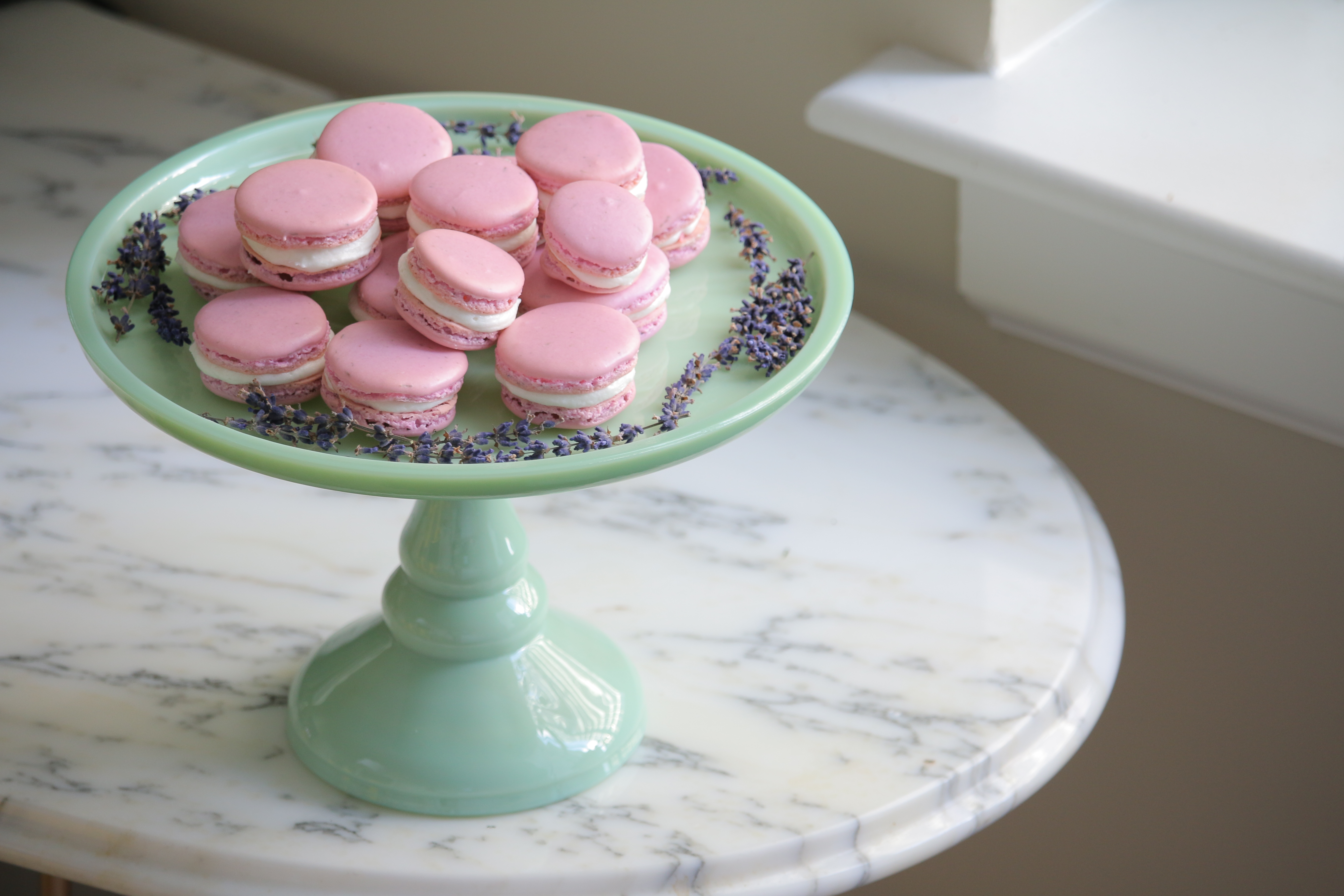 Lavender + Honey Macarons